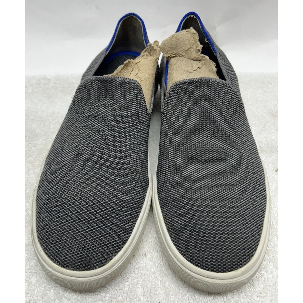 Rothy's Womens Size 8.5 Gray The Original Slip On Sneaker Shoes